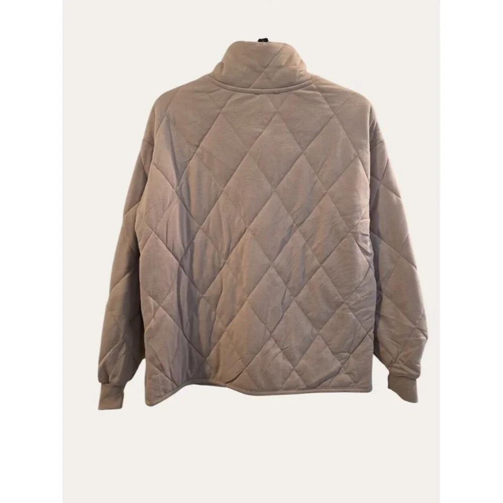 Quilted Snap-Front Jacket in Taupe, Black, or Olive - Picture 4 of 8